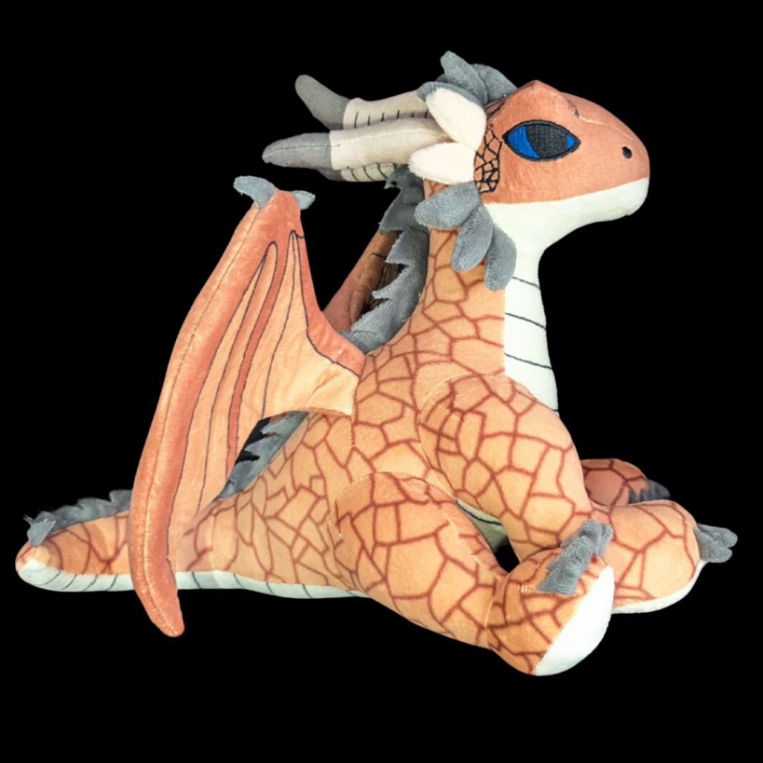 Large Orange Dragon Stuffed Animal - Perfect for Collectors and Decor
