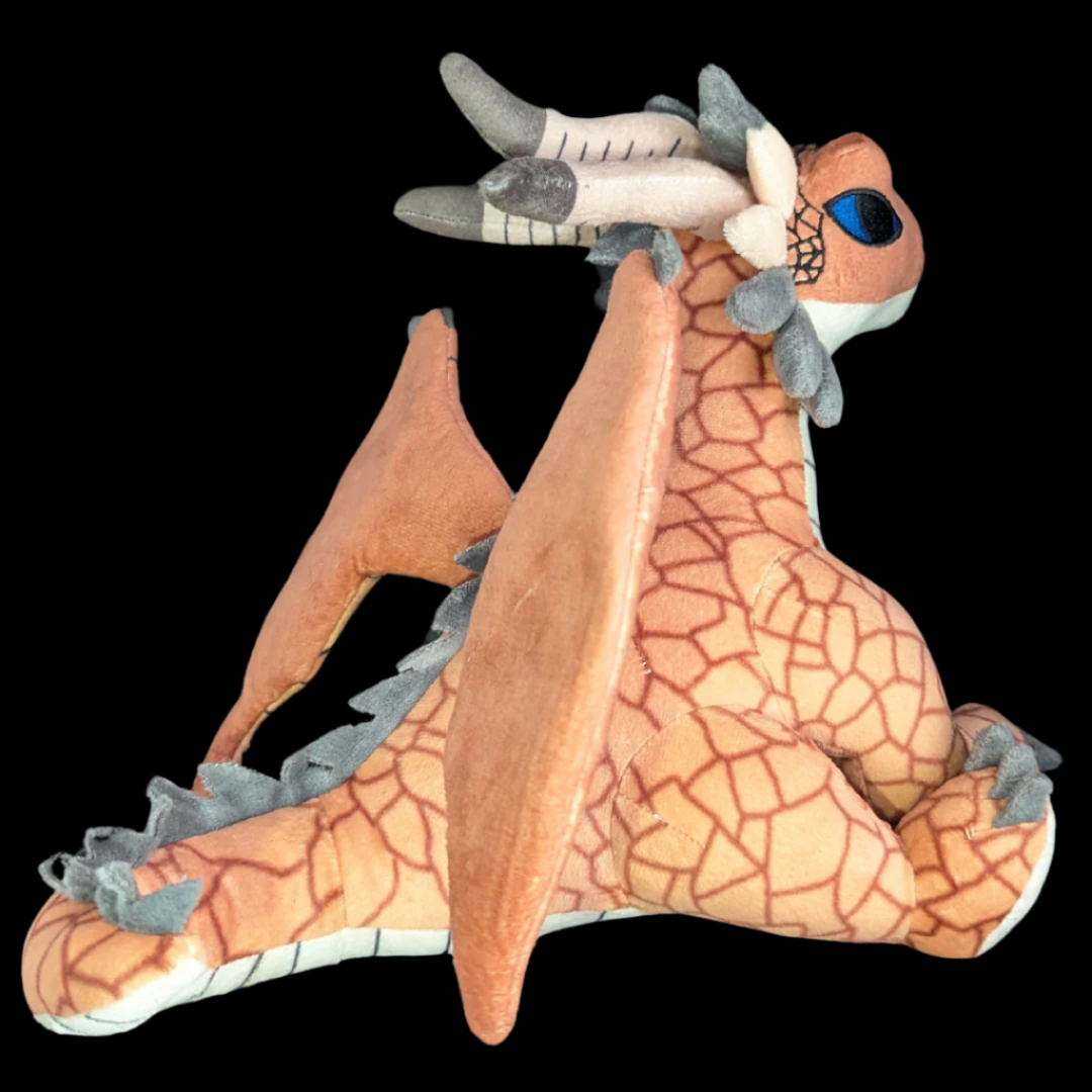 Handcrafted Dragon Plush with Detailed Wings and Soft Texture