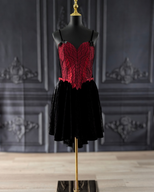 Dragon Inspired Velvet Dress - PRE-ORDER