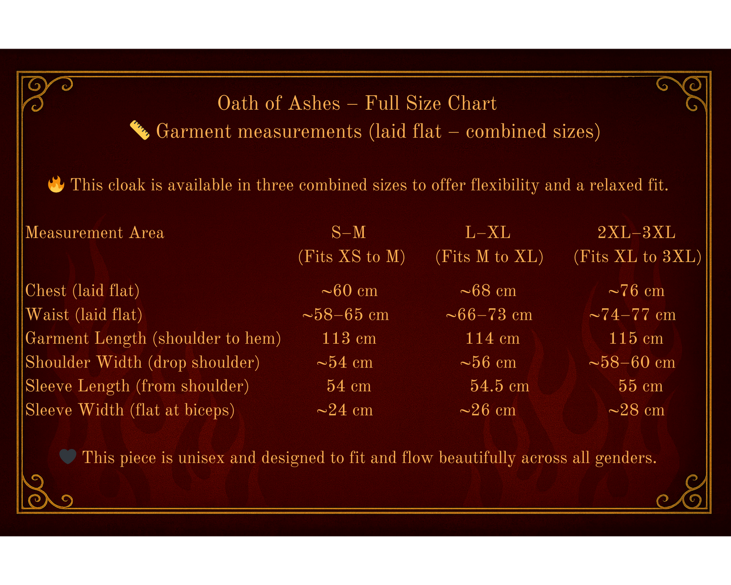 Oath of Ashes Cloak - PRE-ORDER - FIREBURN Collection