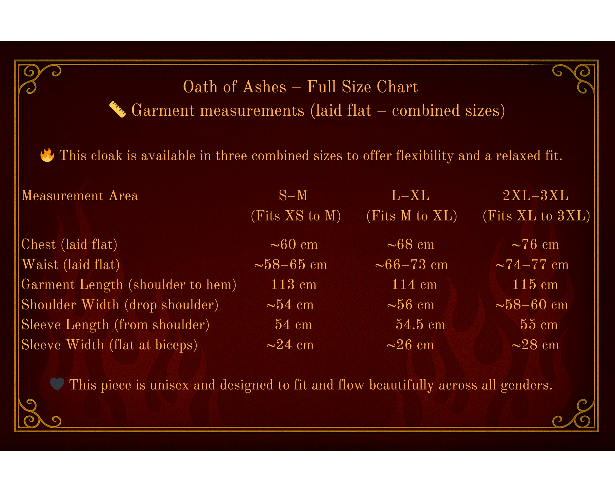 Oath of Ashes Cloak - FIREBURN Collection