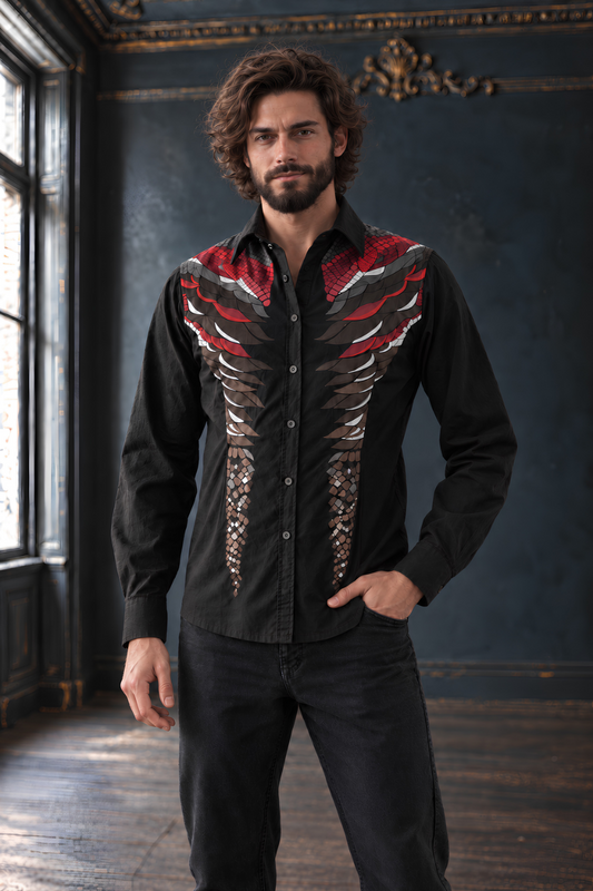 Dragon Scale Dress Shirt - Dark Luxury - PRE-ORDER