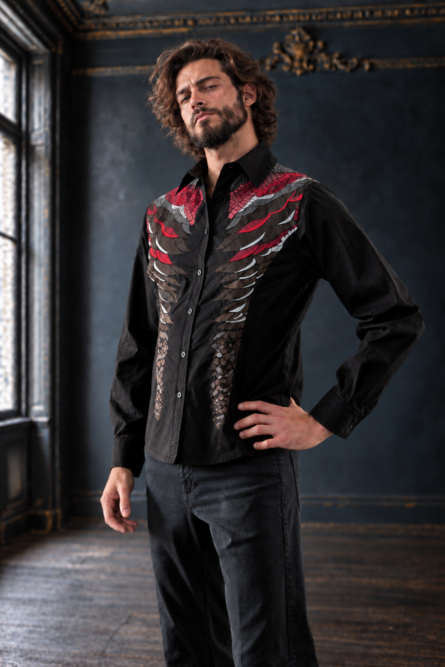 Dragon Scale Dress Shirt - Dark Luxury - PRE-ORDER