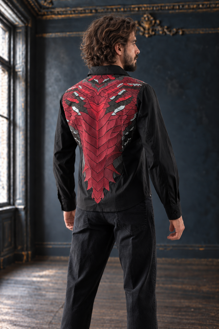 Dragon Scale Dress Shirt - Dark Luxury - PRE-ORDER