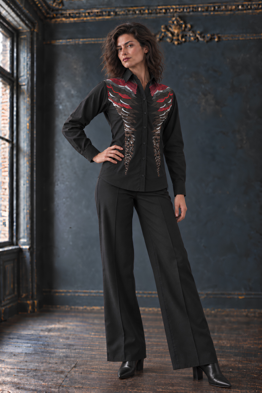 Dragon Scale Dress Shirt - Dark Luxury - PRE-ORDER