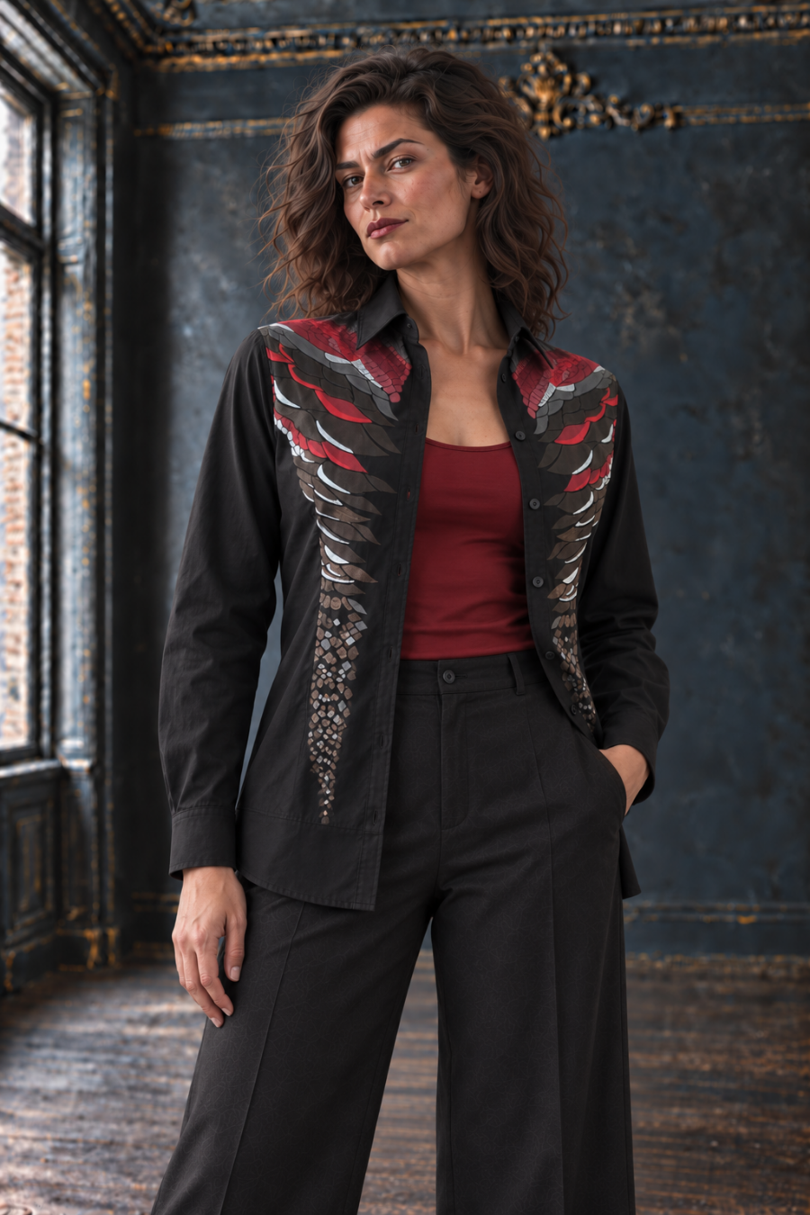 Dragon Scale Dress Shirt - Dark Luxury - PRE-ORDER