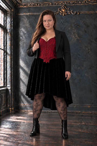 Dragon Corset – Velvet Dress