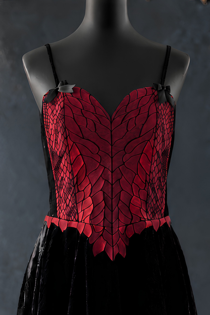 Dragon Corset – Velvet Dress