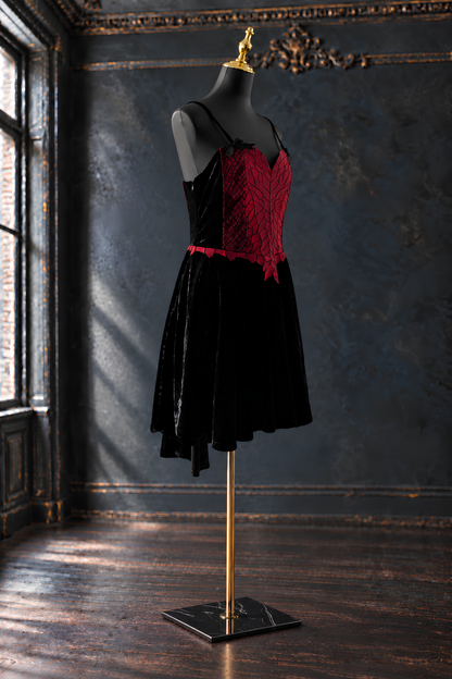 Dragon Corset – Velvet Dress