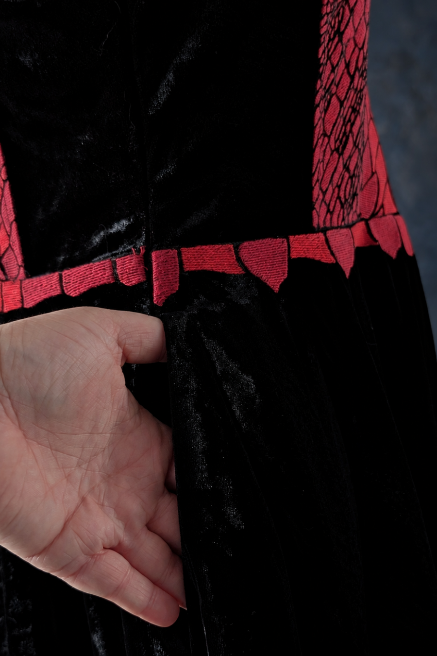 Dragon Corset – Velvet Dress