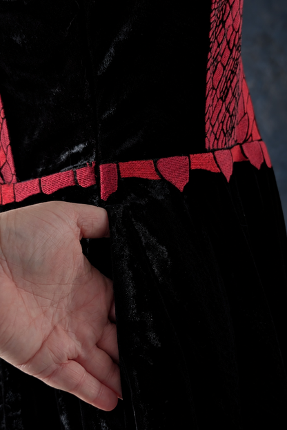 Dragon Corset – Velvet Dress